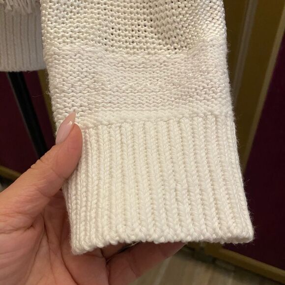 Ralph Lauren black label white fringe cardigan, L - Picture 7 of 12